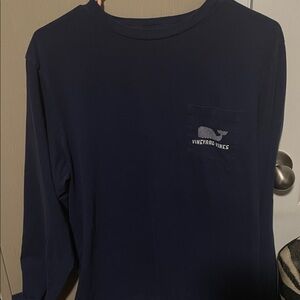 Vineyard Vines Dark Blue Long Sleeve Tee